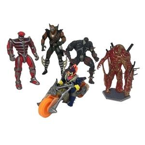 Set 5 Action Figures: Marvel Ghost Rider Lord Zedd Spawn Chapel Exo Skeleton + 1